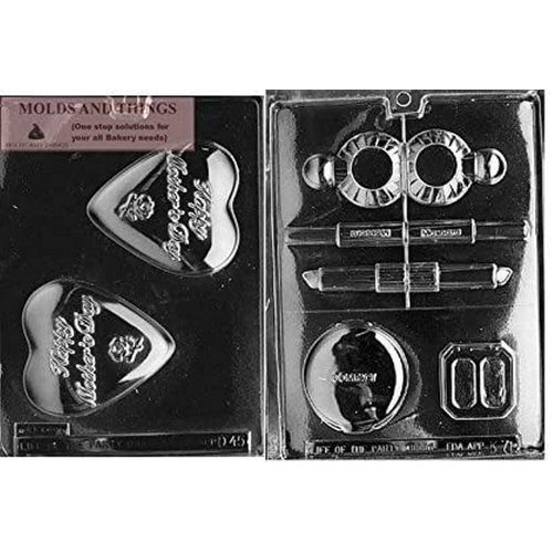 Happy Mother's Day Heart Chocolate Candy Soap Mold& MAKEUP KIT Chocolate candy mold with Copyrite molding Instructions