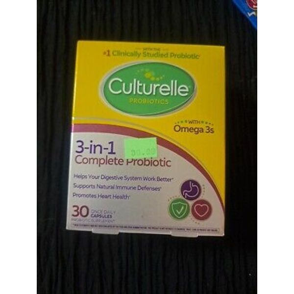 Culturelle Pro-Well 3-in-1 Complete Formula 30 Capsules No Artificial Colors,