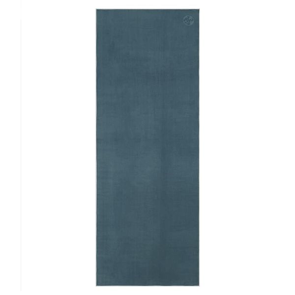 Manduka eQua Yoga Mat Towel - Quick Drying Microfiber, Lightweight, Easy for Travel, Use in Hot Yoga, Vinyasa and Power, 72 Inch (182cm), Sage Green