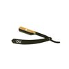 DG® Cut Throat Razor Kit - 24k Gold Plated Swing Lock with Matt Royal Black Color - Straight Edge Razor for Barbers & Personal Use - Stainless Steel - Beard Shaving Razor