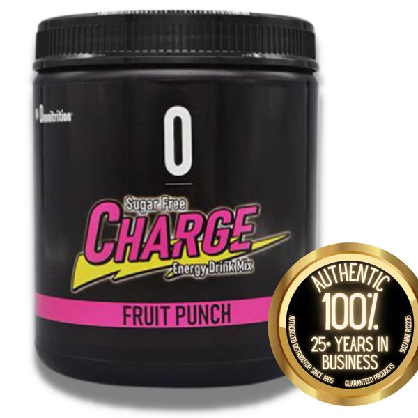 Omnitrition Charge Sugar Free Fruit Punch FRESH IN STOCK, FREE/FAST S/H