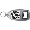 Cow Pattern - Plastic Bottle Opener Key Ring
