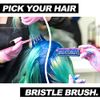 Qufiiry 3 Pcs Slick Back Hair Brush, Edges Brush, Slick Brush Set, Back Combing Brushes, Teasing Brush, Backcombing Brush, For Women Hair Salon Hair Slicking, Pink