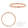 CARISSIMA Women's 9ct Rose Gold Flat Twist Band Stack Ring #L