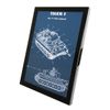 German Tiger 1 Tank Framed Blueprint (Blueprint)