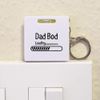 Azeeda 'Dad Bod Loading' Keyring Tape Measure/Spirit Level Tool (KM00043060)