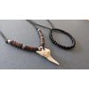 BRILLIANT GIFTS LARGE SHELL RESIN TOOTH SHAPED NECKLACE
