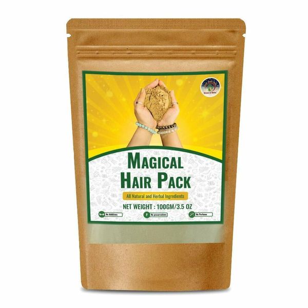 Brown & White Magical HAIR PACK for All Type of Hairs – 100gm