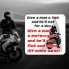 Motorcycle Biker Coaster. Funny Motorbike Mat