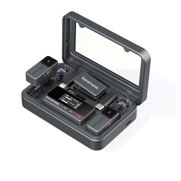 Saramonic AIR02 2-Person Wireless Mic System w/Lavalier Mics - Camera/Phone