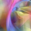 5m X Rainbow Organza (Voile) Fabric Panel