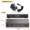 Elecom VSP-HDP12BK HDMI Splitter 4K 60Hz (18Gbps) 1 Input 2 Output HDCP2.2 Support