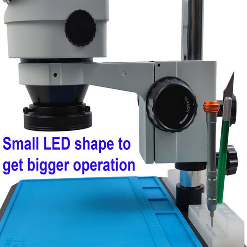 Microscope LED Ring Light Illuminator, USB 5V 144 Color Temperature Adjustable, 4 Zone, RGB, Focus Lamp Source for Monocular Binocular Trinocular Stereo Microscope Vision Scientific (144 LED RGB)