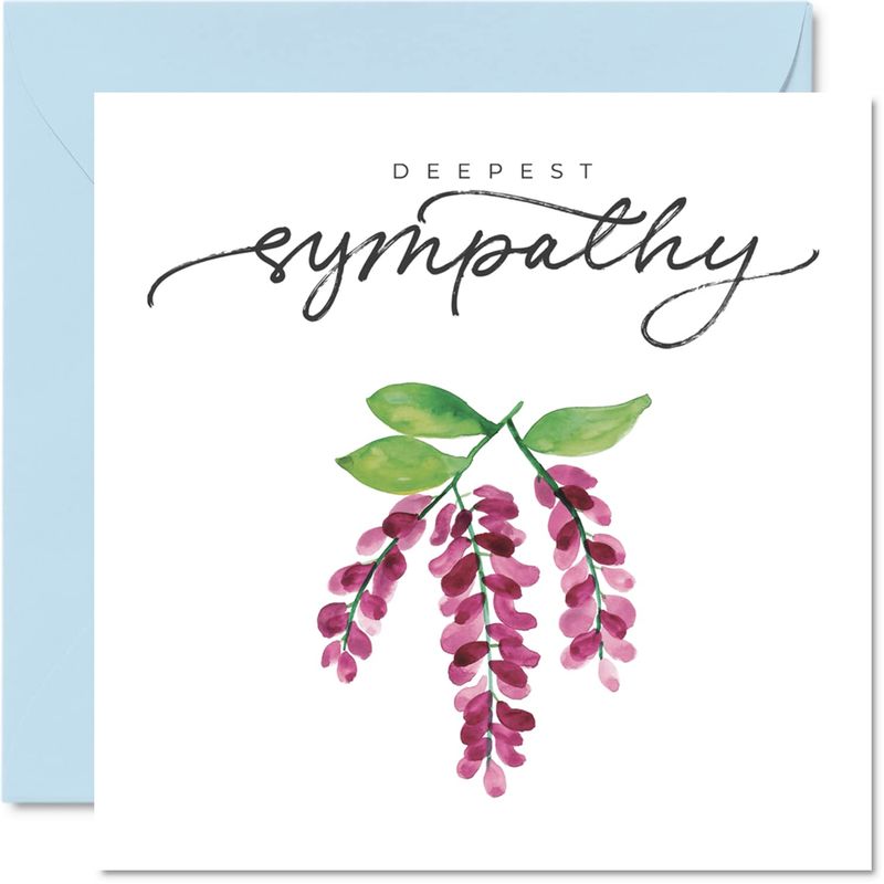 Sympathy Cards Thinking of You Cards - Deepest Sympathy - Floral ...