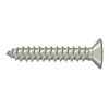 #12, 1-1/4" Length Flat Head Phillips Drive Wood Screw Solid Brass Satin Nickel