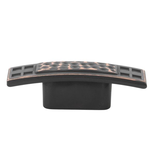 GlideRite Hardware 5431-ORB-10 2.5 inch Hammered Mission Style Oil Rubbed Bronze Cabinet Knobs 10 Pack