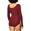 Capezio Women's Long Sleeve Leotard,Maroon,Medium