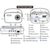 Black Bluetooth speaker MP3 Player Function Equipped with Retro AM FM Radio