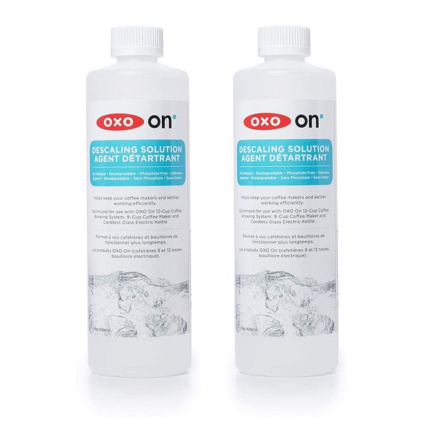 OXO All-Natural Phosphate-Free Descaling Solution, 14 Fl Oz (2 Pack)