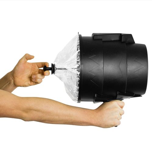 AirZooka air Blaster Toy, air Cannon Toy Fun air Gun, Launch a Powerful and Safe air Assault on Adults or Children and Animals, Best Prank Toy! (Black and Silver)