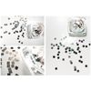 Nail Hologram Mirror Holo Square Aurora Silver Mirror 3mm Square