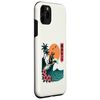 Surfing Capybara Retro Sunset Beach Ocean Wave Summer Vibes Case for iPhone 11 Pro