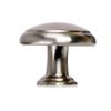 Contemporary Round Pull Knob with a Satin Nickel Finish