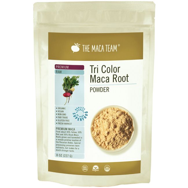 Raw Organic Premium Maca Powder - Fresh Harvest From Peru - 8 oz 25 servings