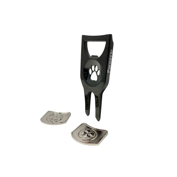 Players Divot Repair Tool - Multipurpose Divot Tool Golf Ball Stencil Paw Design - Divot Tool and Ball Marker - Golf Bag Must Have Tool - Golf Accessories Bottle Opener Gadget (PAW)