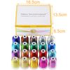 New brothread 20 Assorted Colours Metallic Machine Embroidery Thread Kit 500M Each Spool for Computerized Embroidery and Decorative Sewing