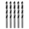 sourcing map 5pcs Brad Point Drill Bits 6mm Precise Cutting with Brad Point Tip for Woods