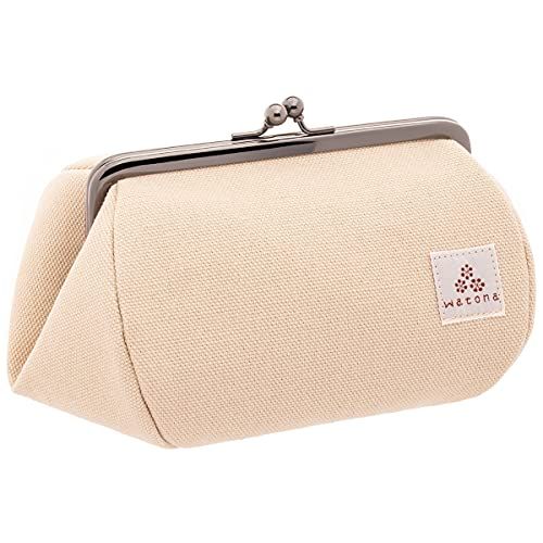 Watona Canvas Cosmetic Pouch, Size 4.5, Size L, Ivory