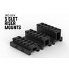 Monstrum Lockdown V3 Picatinny Riser Mount with Recoil Stop Base | 2.5 inch Length | High Profile