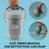 Pool Leaf Canister, Inline Vacuum Filter, Vertical Catcher Design, Quick Clean E