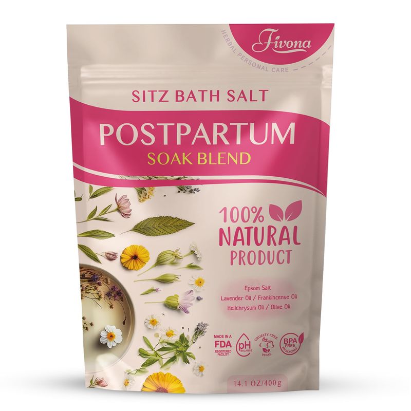 FIVONA Postpartum Soak Blend - Epsom Salt with Essential Oils Blend for ...