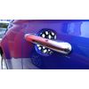Black and White Polka Dots Car Auto Door Handle Trim Molding Scratch Protector 2 Door Pack
