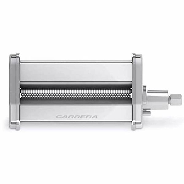 CARRERA Spaghetti Cutter Accessory for CARRERA Stand Mixer №657, Stainless Steel Silver Attachment for Making 1.5mm Fresh Pasta Spaghetti Strings