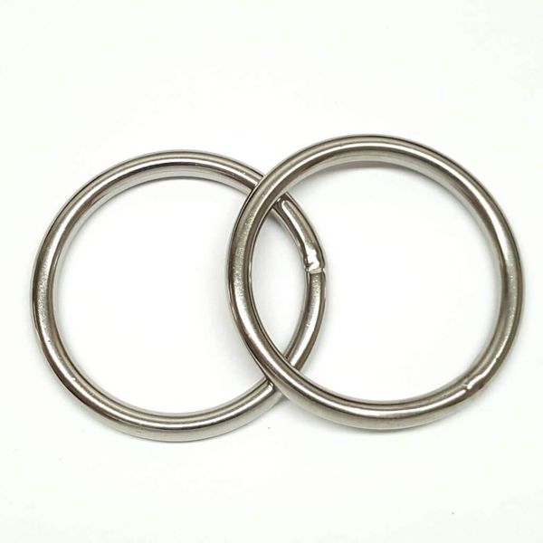 New 2 Pack Stainless Steel 2" Welded Ring