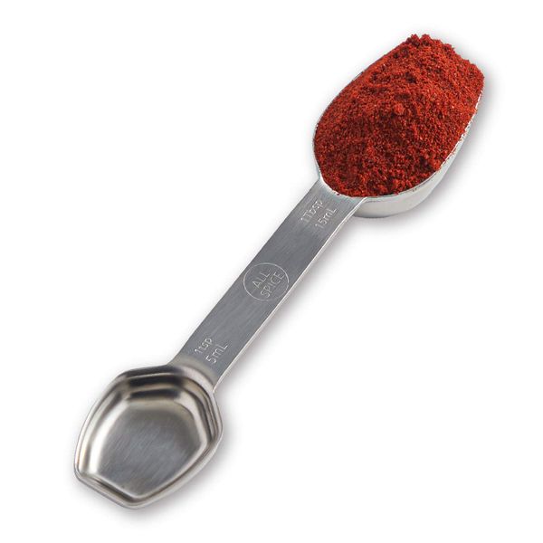 AllSpice Stainless Steel Double Sided Measuring Spoon- Teaspoon and Tablespoon