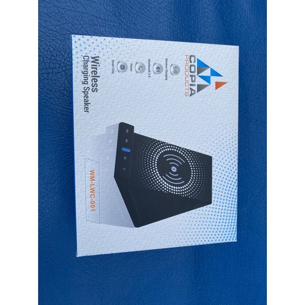 Copia Products Wireless Charging Speakers Bluetooth connection -New - Ships Free