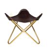 Leather Tripod Camping Stool – Handmade Home Comfortable Footrest Stool PL2-287