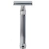 Edwin Jagger Chrome Lined Double Edge Razor - Long Handle