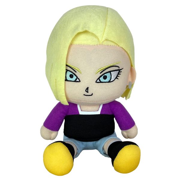 Great Eastern Entertainment Dragon Ball Super- Androld 18 Sitting Plush 7" H