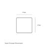 5 x White Square 65mm Flush Downpipe Brackets, Freeflow Low Profile