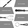 Fire Pokers Set for Fireplace 32 Inch Solid Steel Fire Pit Campfire Poker Blow