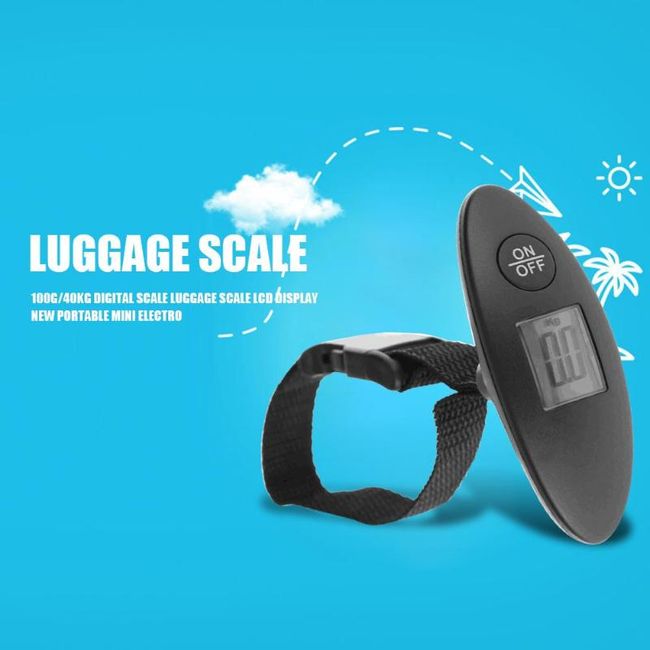 1Pc 40kg/100g LCD Digital Electronic Luggage Scale Portable