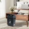 6.5 Gallon Plastic Kitchen Trash Can with Swing Lid, 4-Pack Garbage Bins, Gray