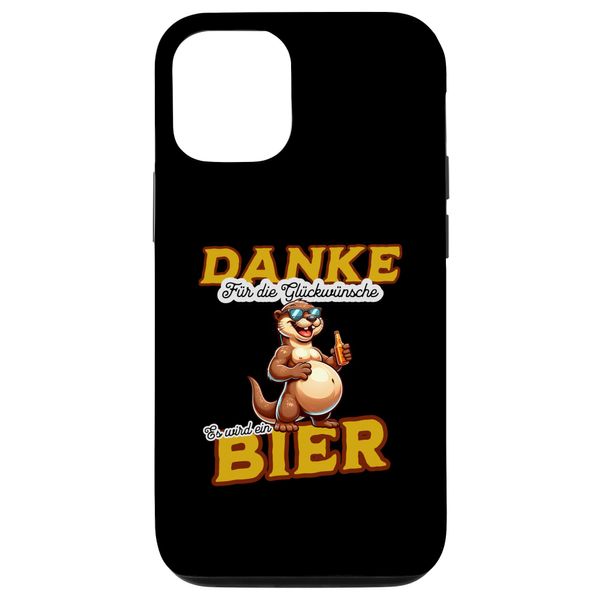 Hülle für iPhone 14 Pro Bierbauch Lustiger Spruch Danke es wird ein Bier