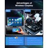 9" Wireless Car Stereo Apple Carplay Android Auto GPS with 1080P Backup Camera