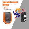 Magnetic Key Holder with Combination Lock Hidden Under Car,Waterproof and Durable,Hide Key Lock Box (Orange)